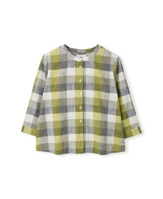 Women's Collarless Swing Blouse