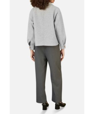 Women's Textured Finish Patch Pocket Shacket