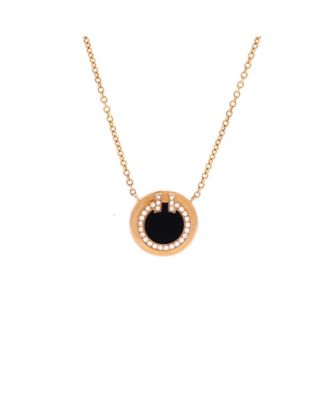 T Circle Pendant Necklace