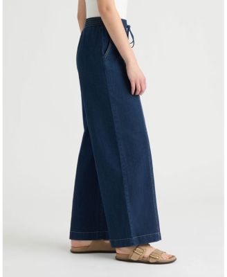 Women's Pull-On Denim Wide Leg Pant