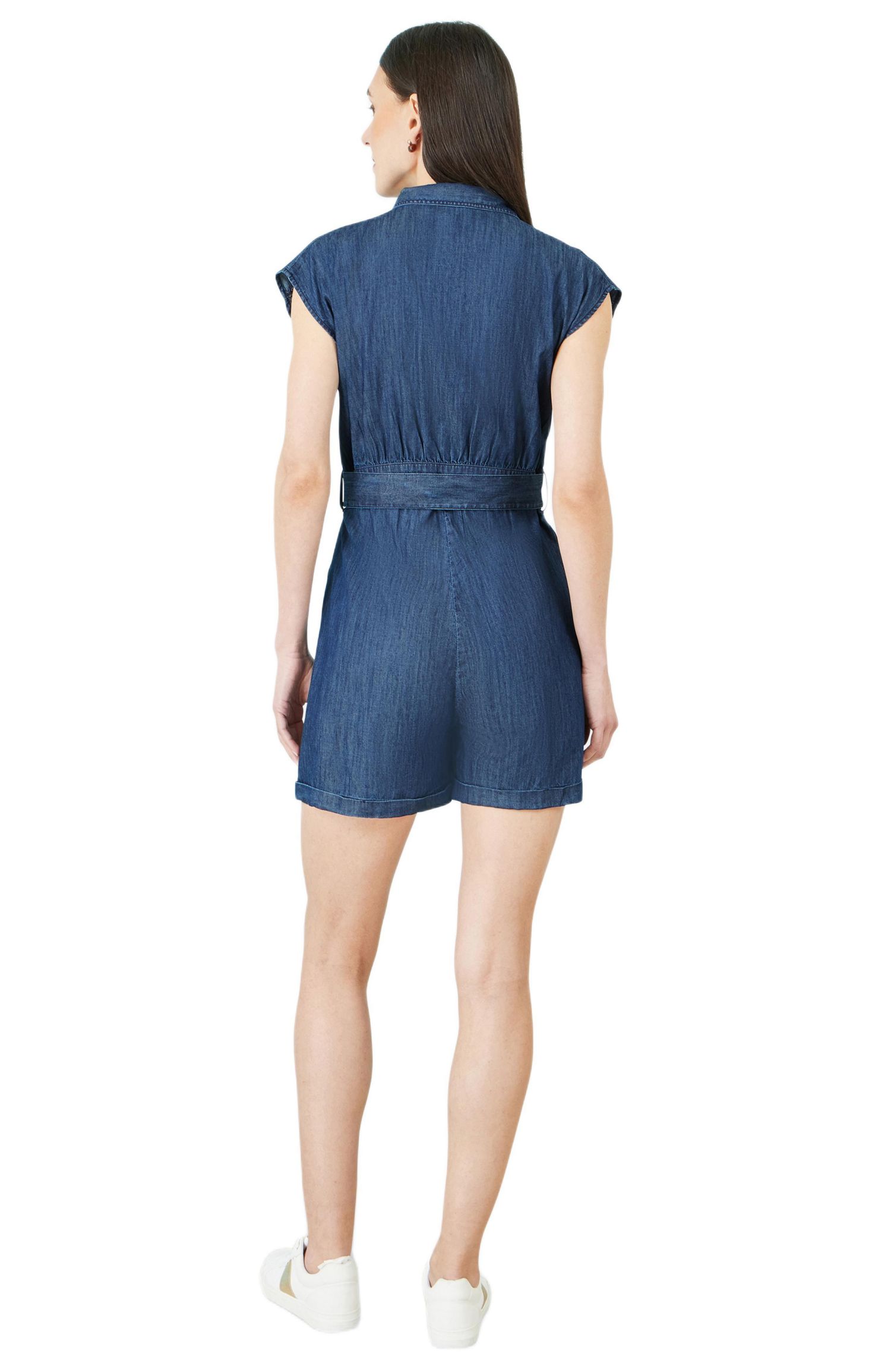 Women's Chambray Cotton Playsuit