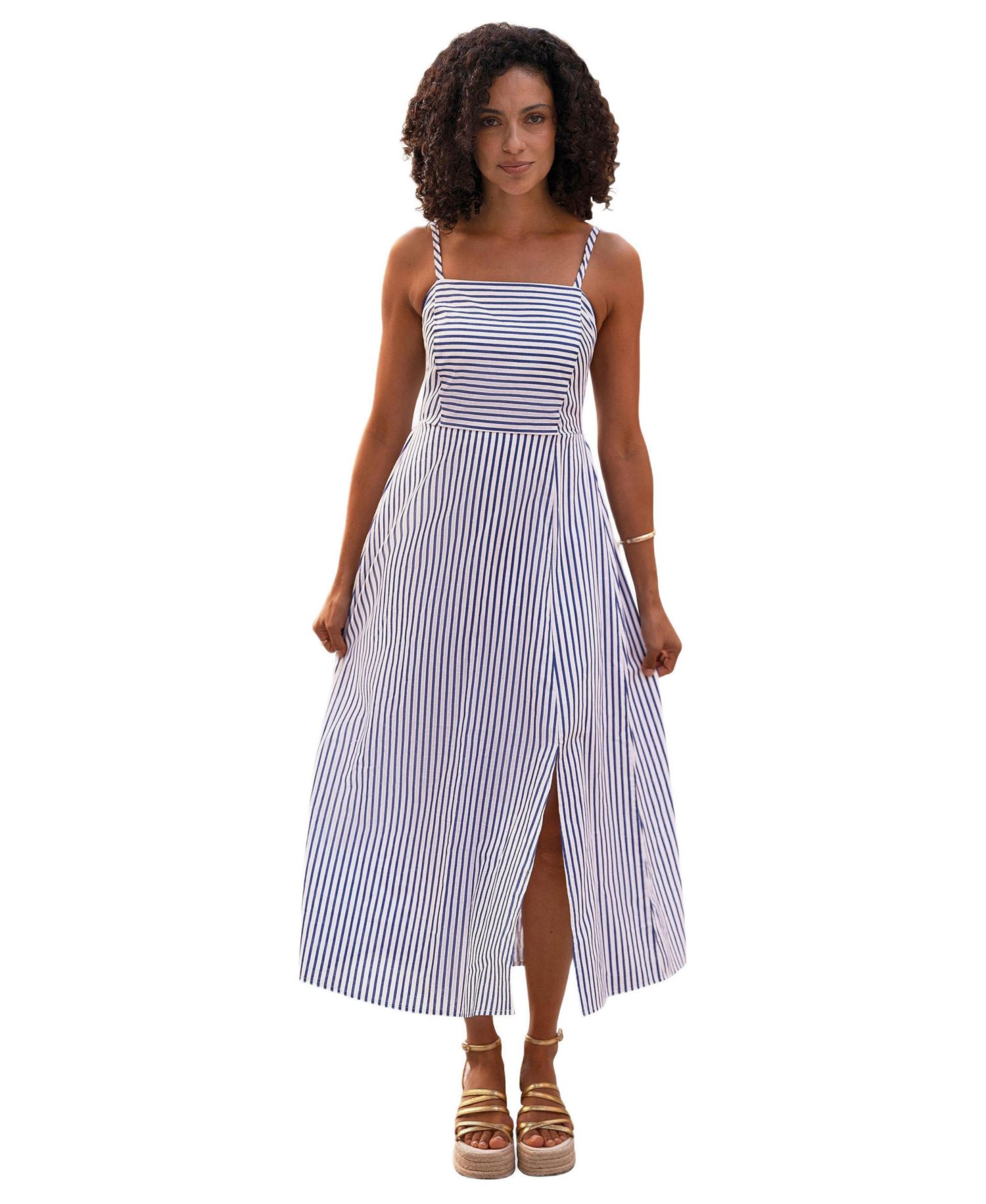 Women's Cotton Midi Sun Dress