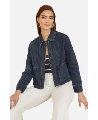 Women's Denim Jacket With Patch Pockets