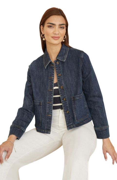 Женские куртки Yumi Women's Denim Jacket With Patch Pockets