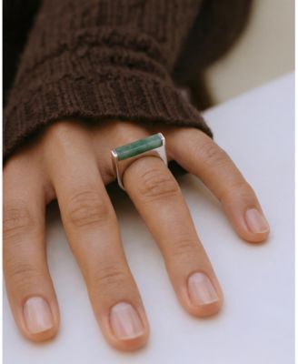 Year of the Horse — Jade Stone Saddle Ring