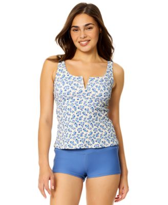 Women's Negril Printed Tankini Top