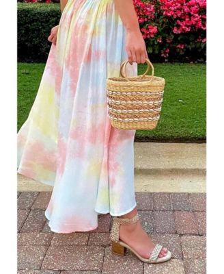 Womens Carla Stacked Heel Sandal