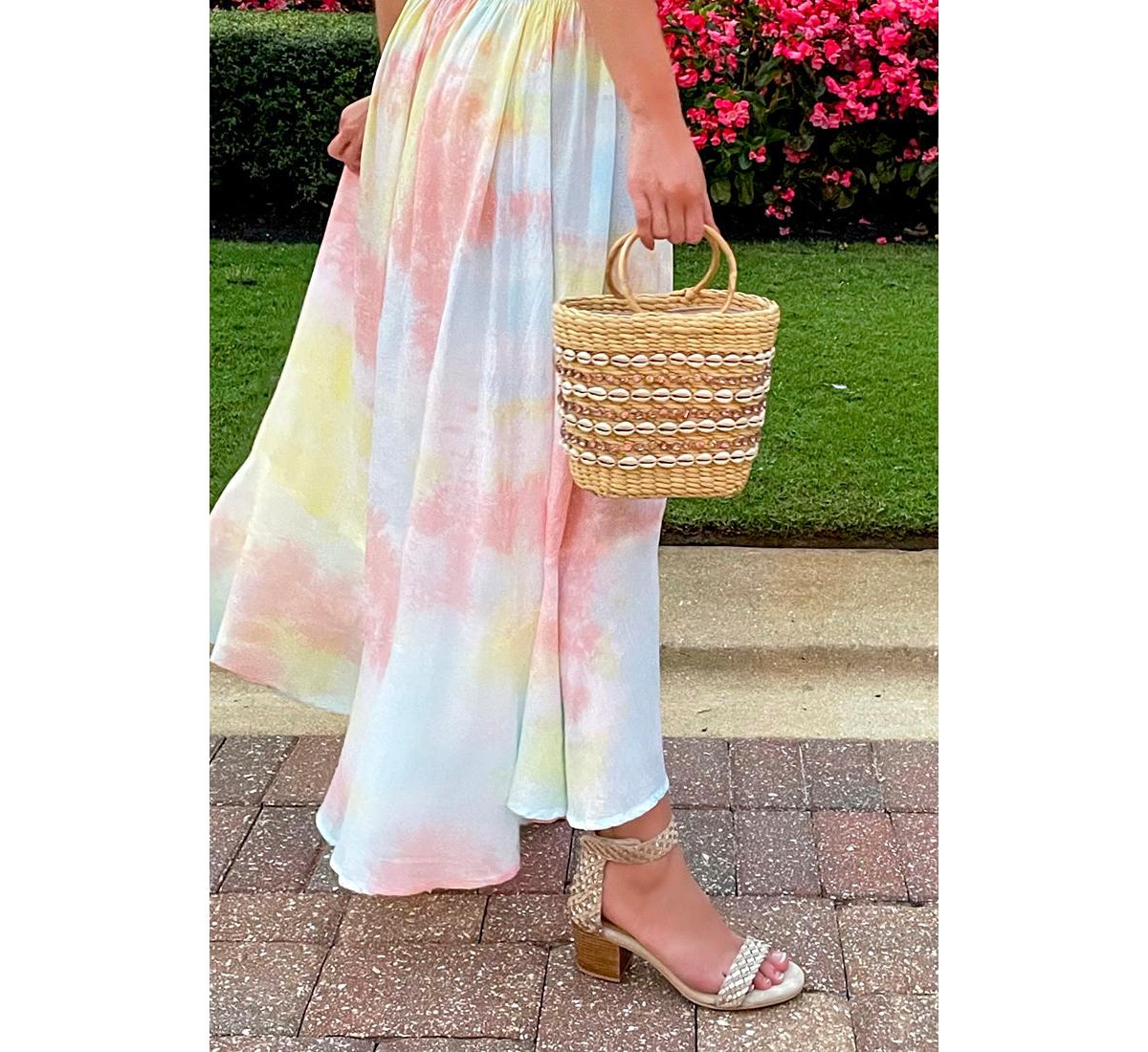 Carla Black Stacked Heel Sandal