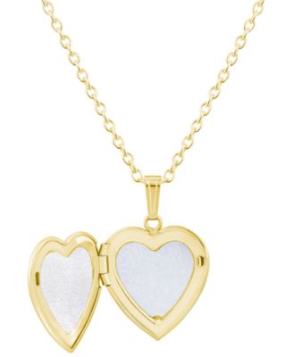 Created Emerald (3/8 ct. t.w.) Pendant Necklace in 14k Yellow Gold-Plated Sterling Silver (Also Available in Multi-Stones)