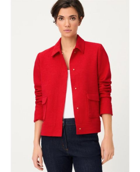 Женские куртки Olsen Collared Woven Jacket