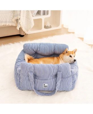 Portable Leisure Outing Dog Car Single-Seat Bed, Stripe