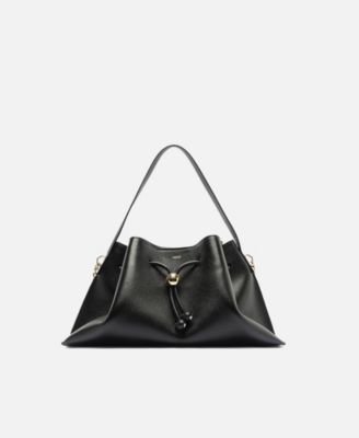 Alba Small Snap Button Shoulder Bag