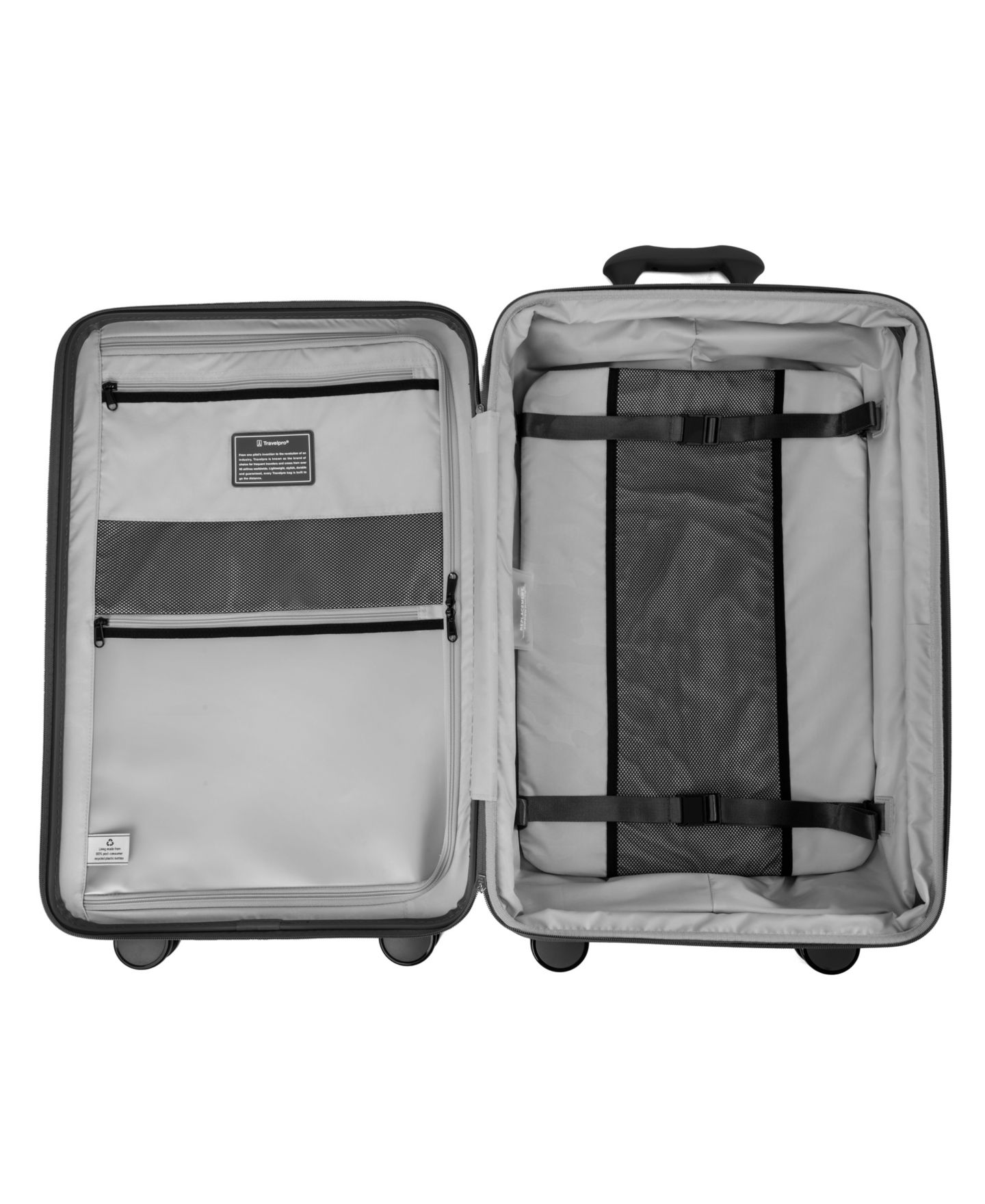 Чемоданы Travelpro Optima Medium Check-In Expandable Spinner and Packing Cubes, цвет: Чёрный — фото 12
