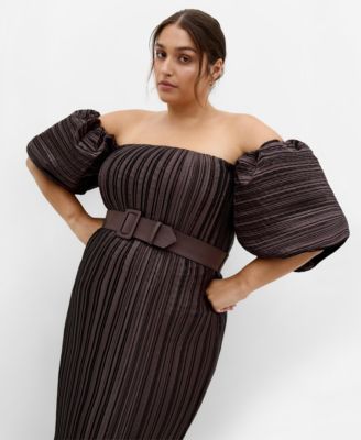 Women's Krista Pleat Midi Dress