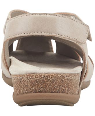 Women's Brentia Leather Criss-Cross Flat Sandals