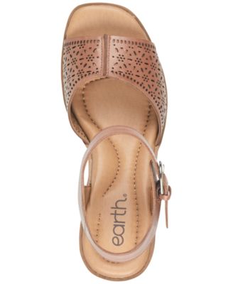 Women's Quinty Leather Platform Block Heel Dress Sandals