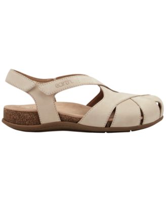 Women's Brentia Leather Criss-Cross Flat Sandals