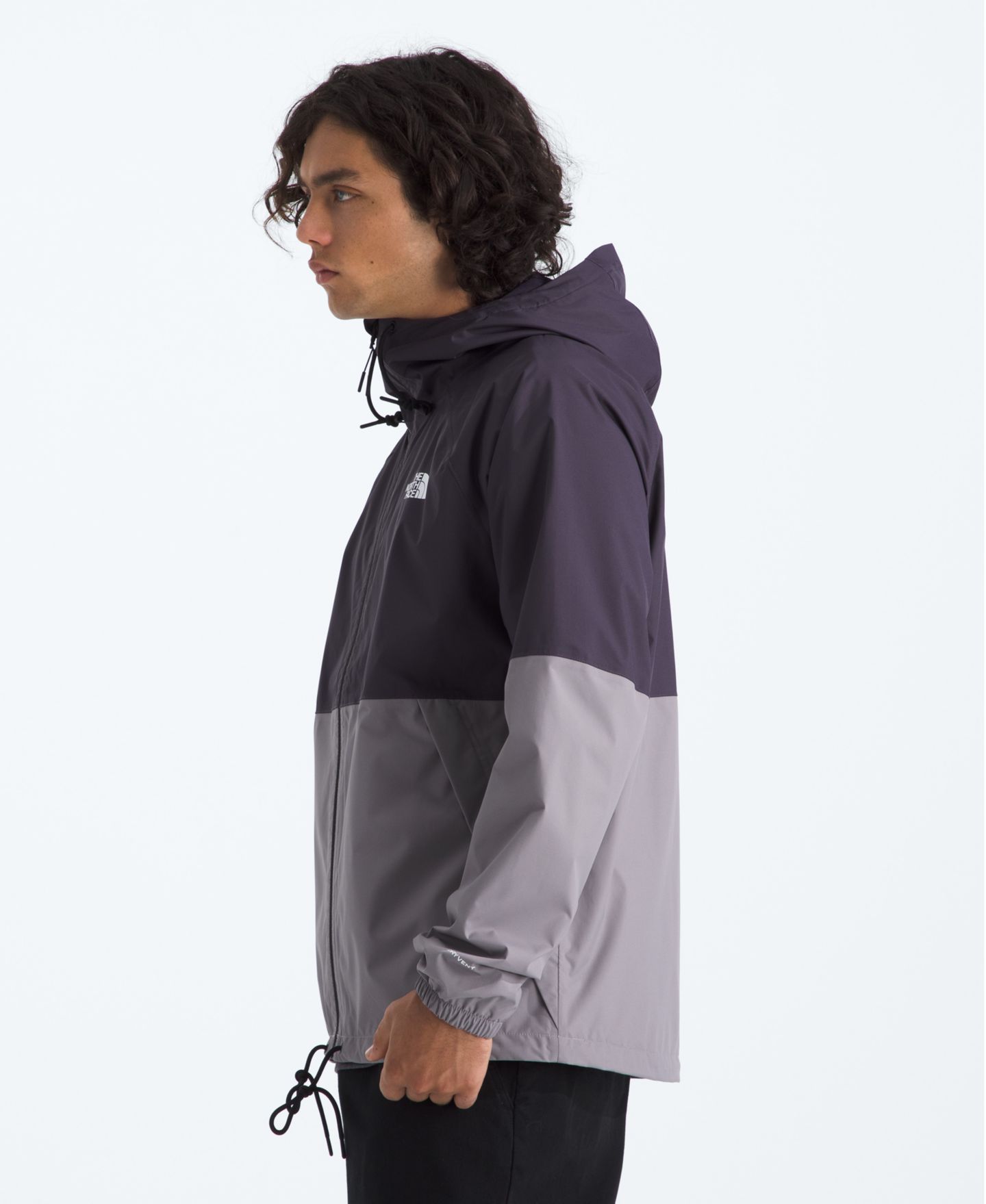 Мужское худи The North Face Antora Zip-Up Rain, цвет: Сумеречный / Серый — фото 3