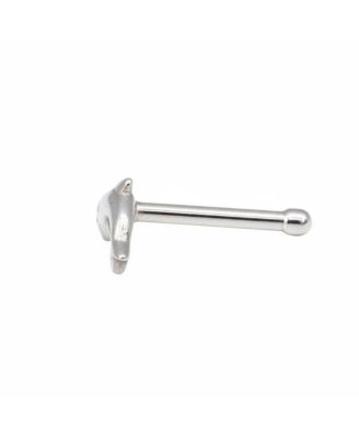 14k 20g Dolphin Nose Stud Ring