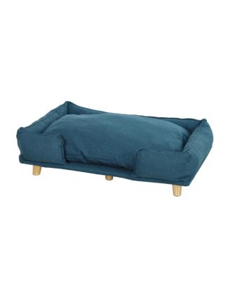 Modern Pet Couch with Wood Legs and Cushion for Large Dogs