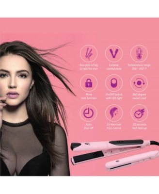 Professional Hair Styling Trio: Triple Barrel Curler, One-Step Volumizer & Flat Iron Duo Pack