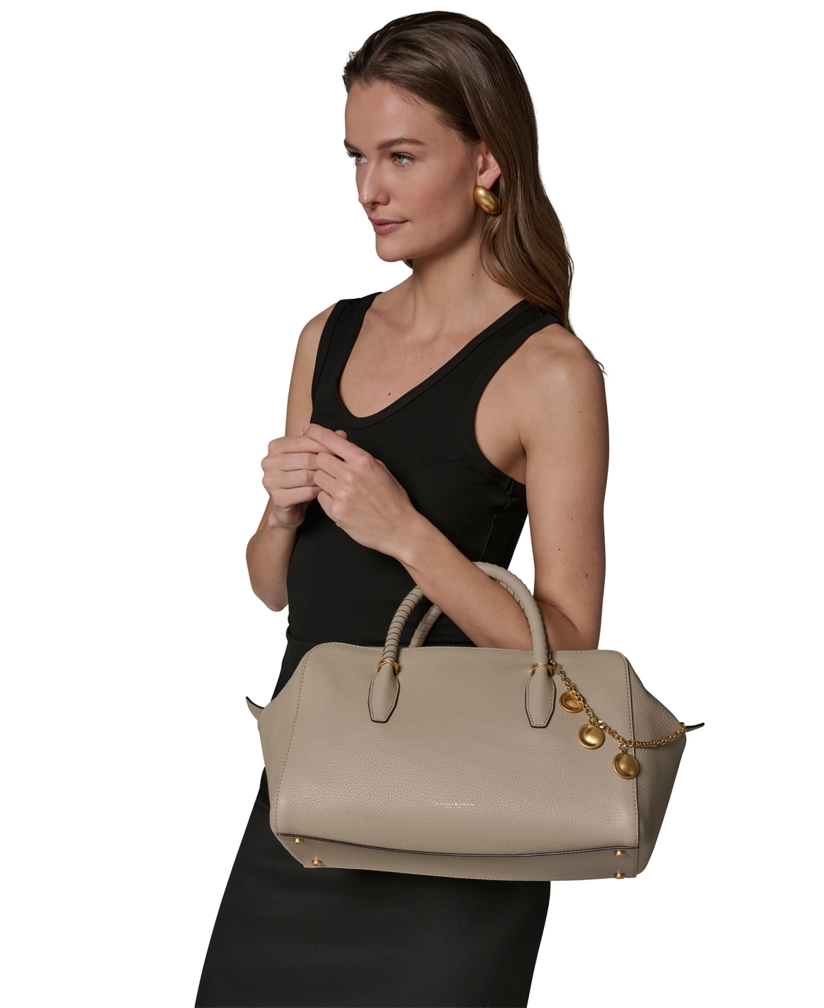 Donna Karan New York Chantilly Leather Satchel Bag