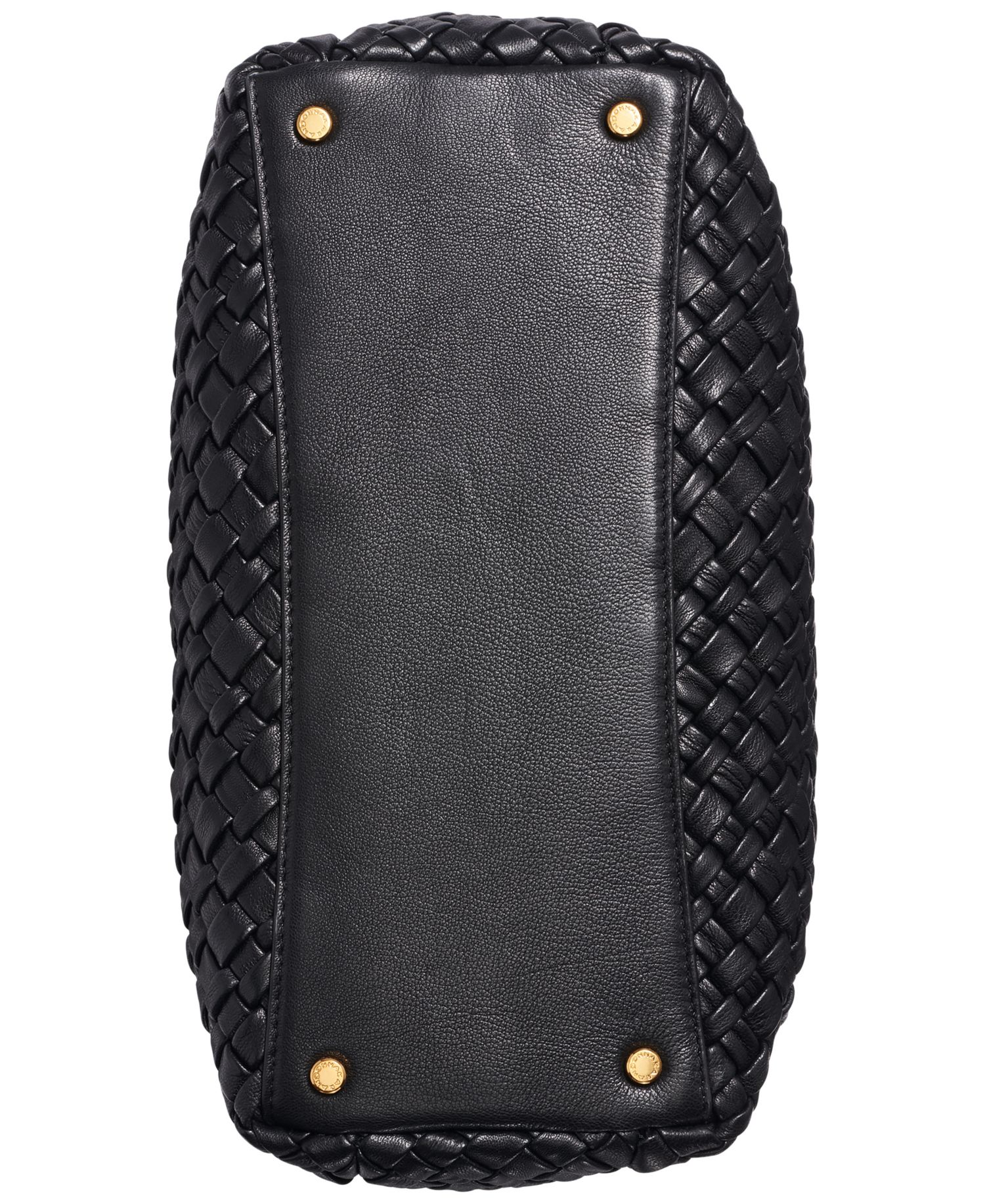 Amagansett Woven Leather Satchel Bag
