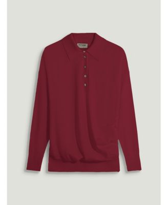 Women's Knit Polo Sweater