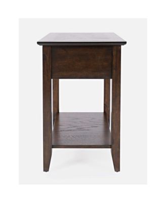 Modern Espresso Chairside End Table