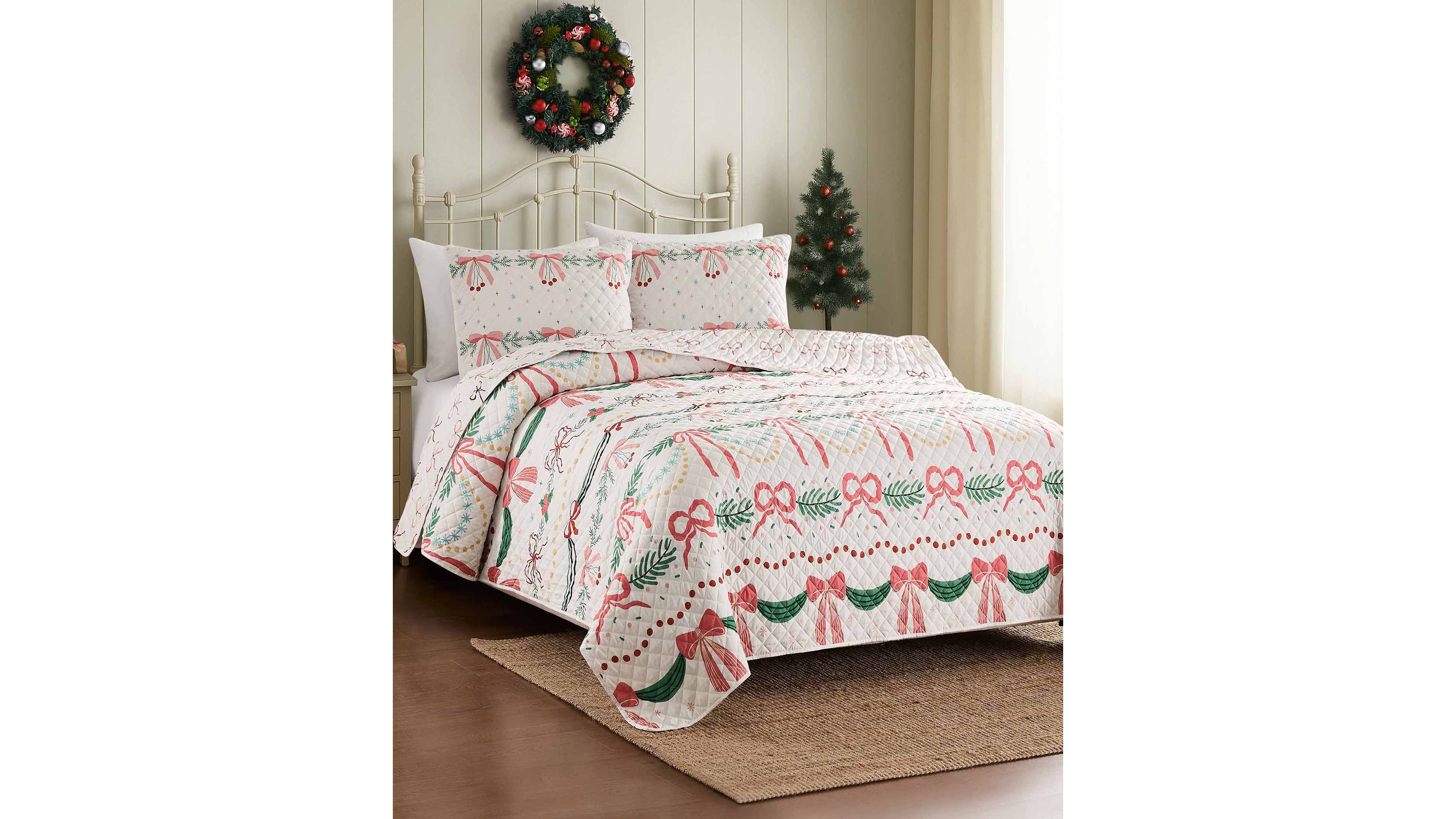 Avanti Bows Branches Reversible 2-Pc. Quilt Set, Twin