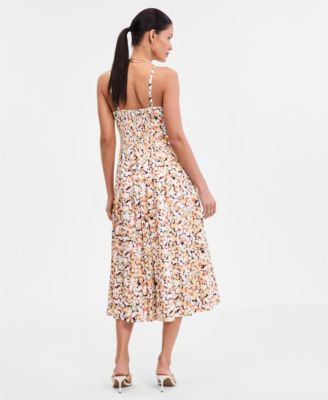 Women's Sleeveless Seamed Midi Dress