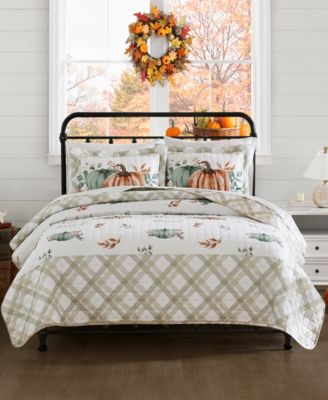 Grateful Patch Reversible 3-Pc. Quilt Set, Full/Queen