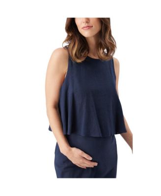 Women's Lena Linen Nursing Dress