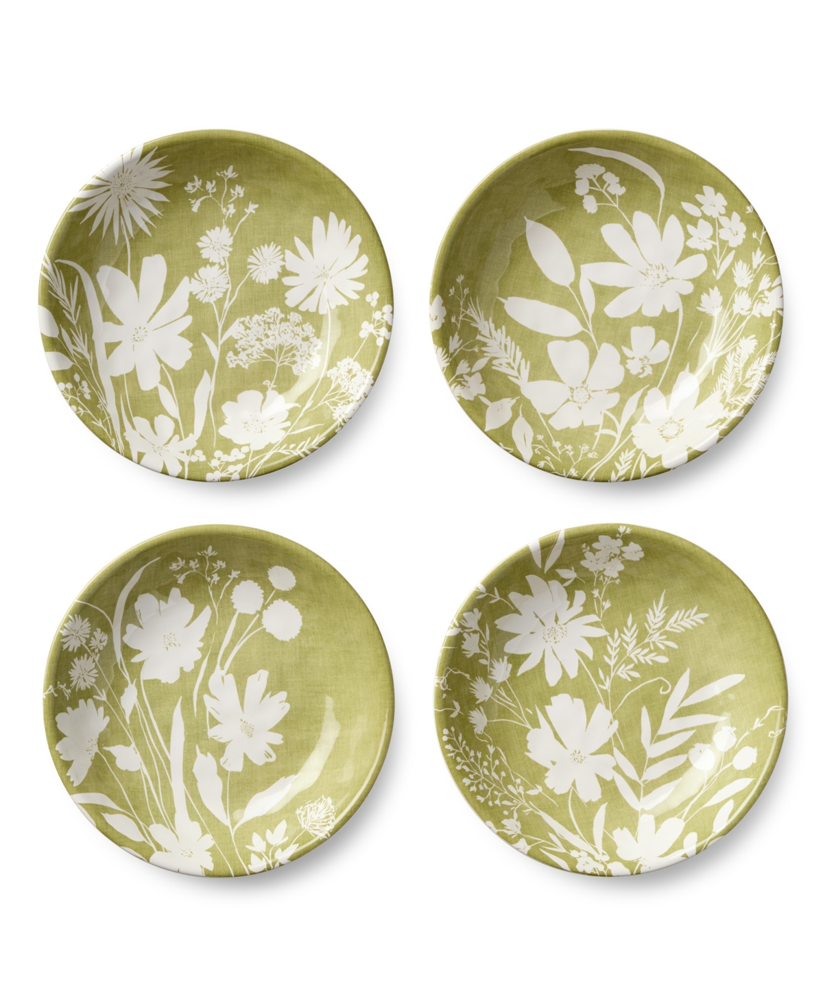 Certified International Wildflowers Soup Bowls, Set of 4