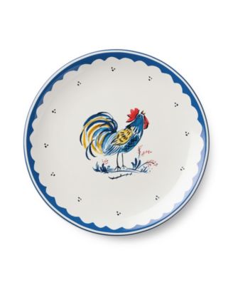French Rooster Salad Plates, Set of 4