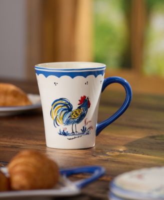French Rooster Mugs, Set of 4