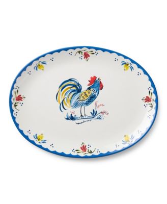 French Rooster Oval Platter