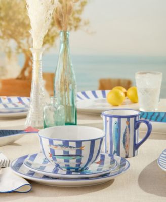 Something Fishy 16-Pc. Dinnerware Set, Service for 4