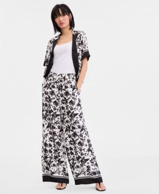 Women's Printed Twill Pants