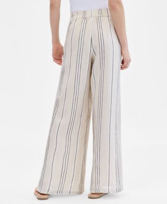 Petite Wide-Leg Pull-On Pants