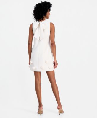 Women's Rosette Sleeveless Shift Dress