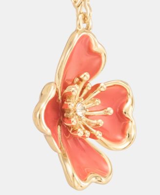 Textured Flower Drop Earrings