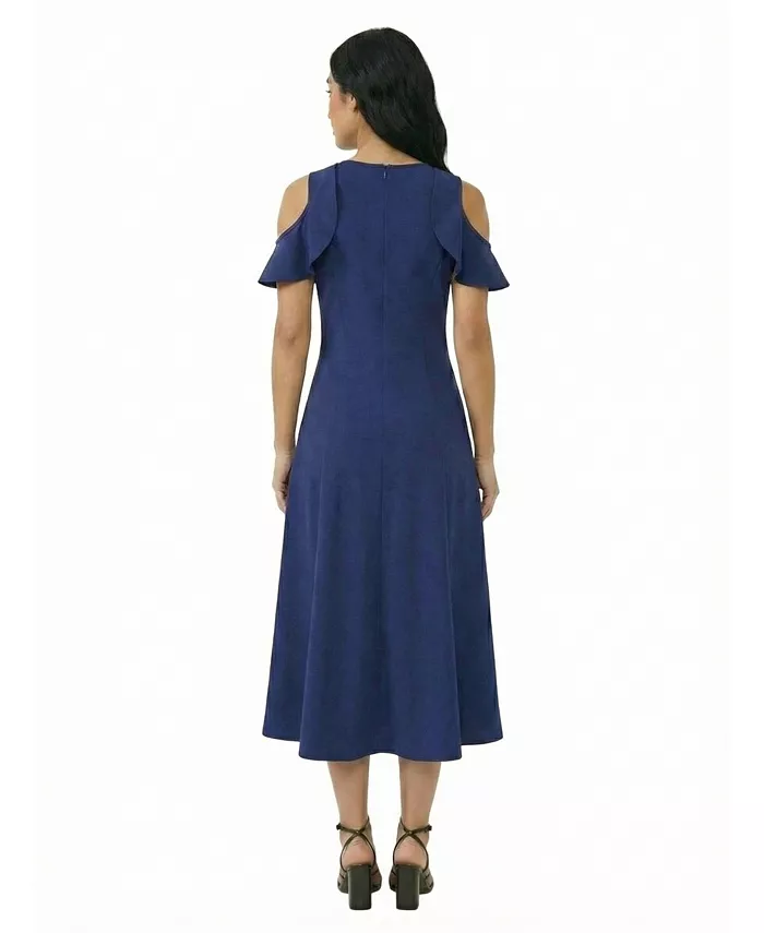 Petite Ruffle-Sleeve Maxi Dress - thumbnail 4