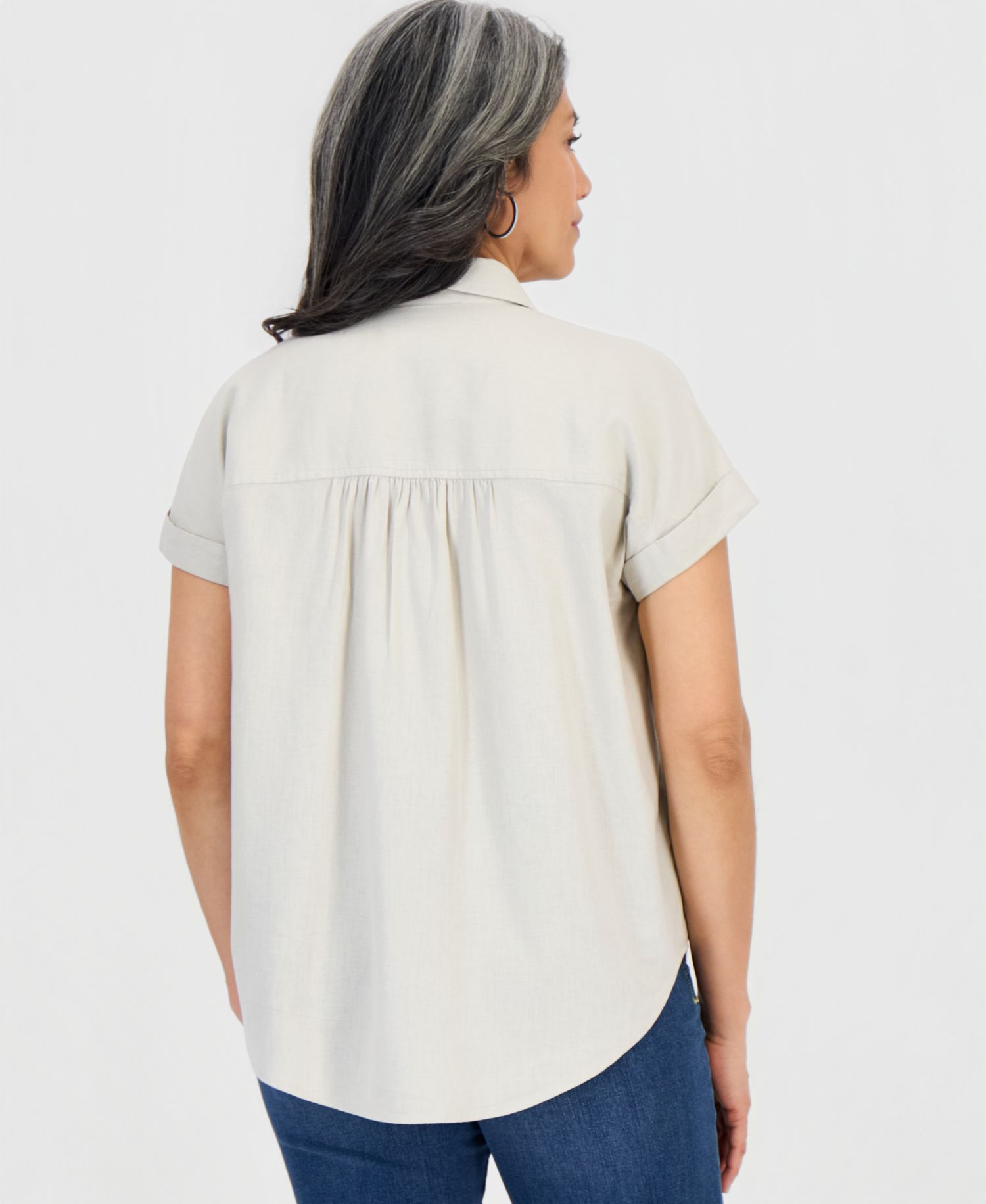 Women's Cuffed Camp Shirt