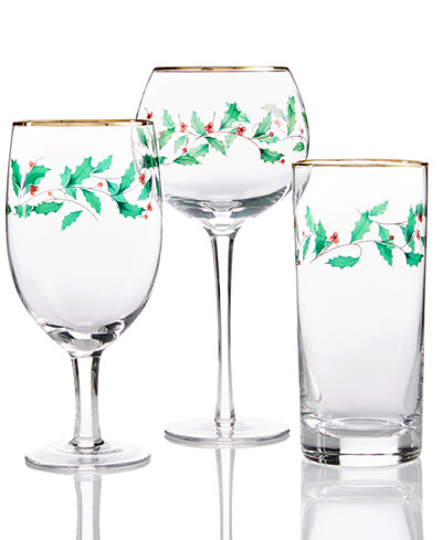 Lenox Holiday Set of 4 Drinkware Collection