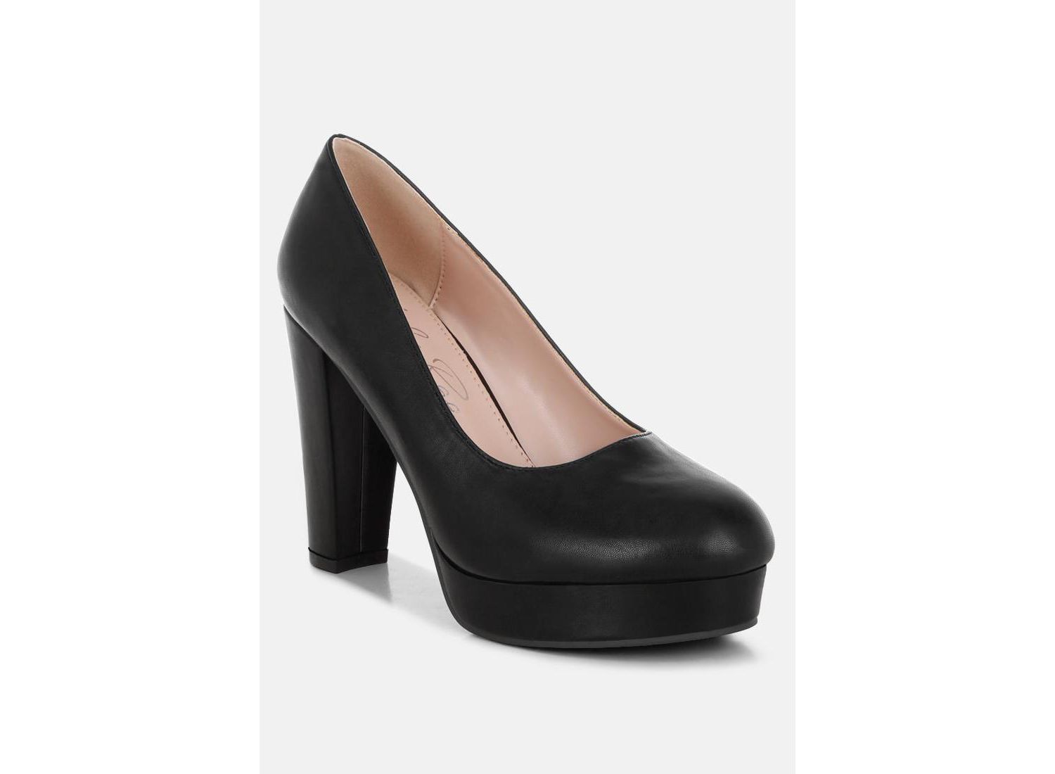 Women's Damsor Faux Leather Block Heel Pumps