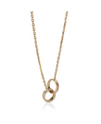Yellow Gold Diamond Love Necklace
