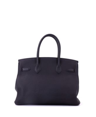 Birkin 30 Handbag Black Togo with Rose Gold Hardware