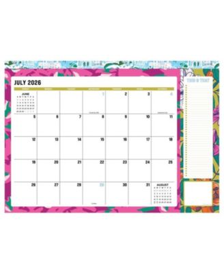 July 2026 - June 2027 Maximal Mirage Medium Desk Pad Monthly Blotter Calendar