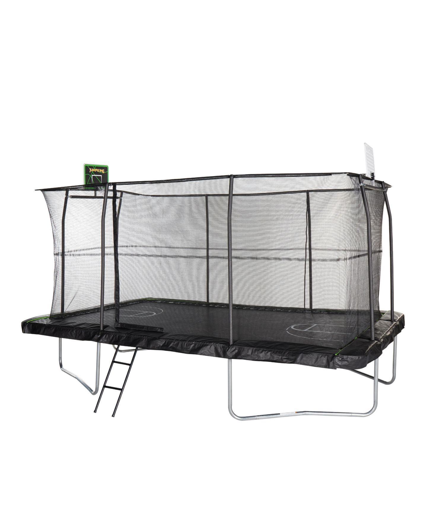 Детская игрушка JumpKing Rectangle Trampoline with Basketball Hoops & Breakaway Rim, 800 lb Capacity, Ages 6+ — фото 2
